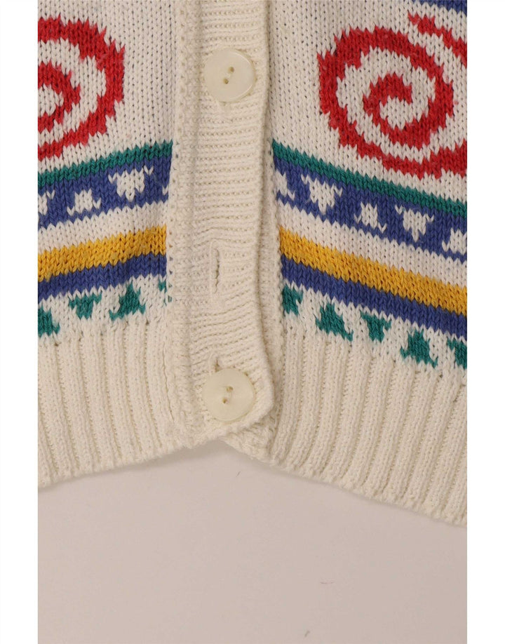 Suéter cardigã feminino St Michael UK 12 médio multicolorido