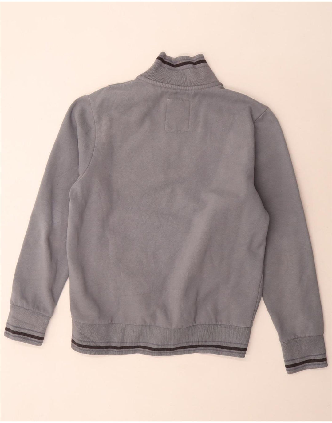 Rifle Mens Graphic Tracksuit Top Jacket Grande Poliéster Cinza