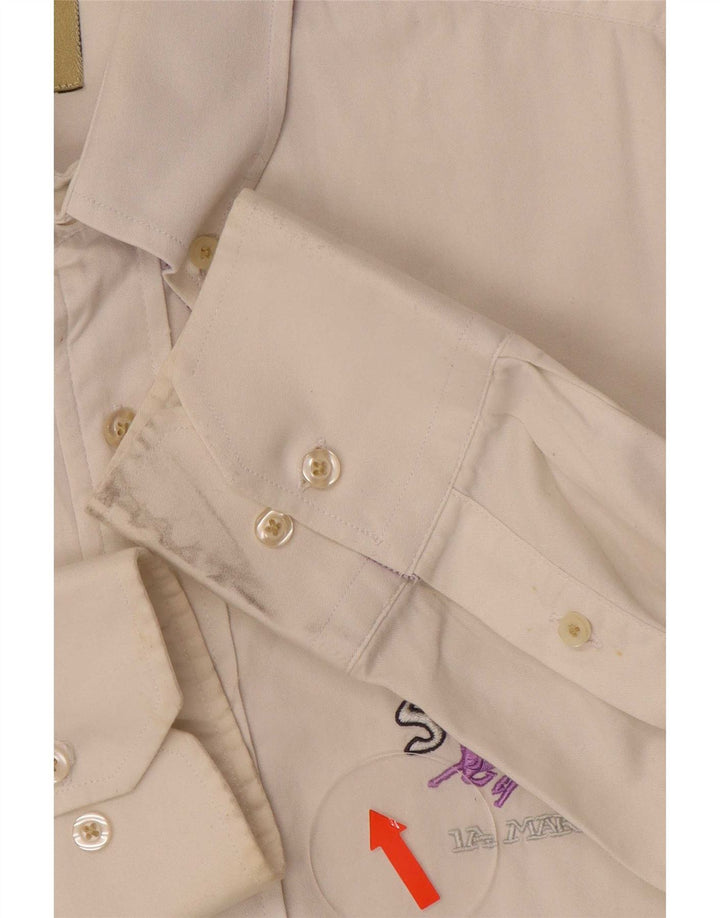 Camisa gráfica masculina La Martina grande algodão branco