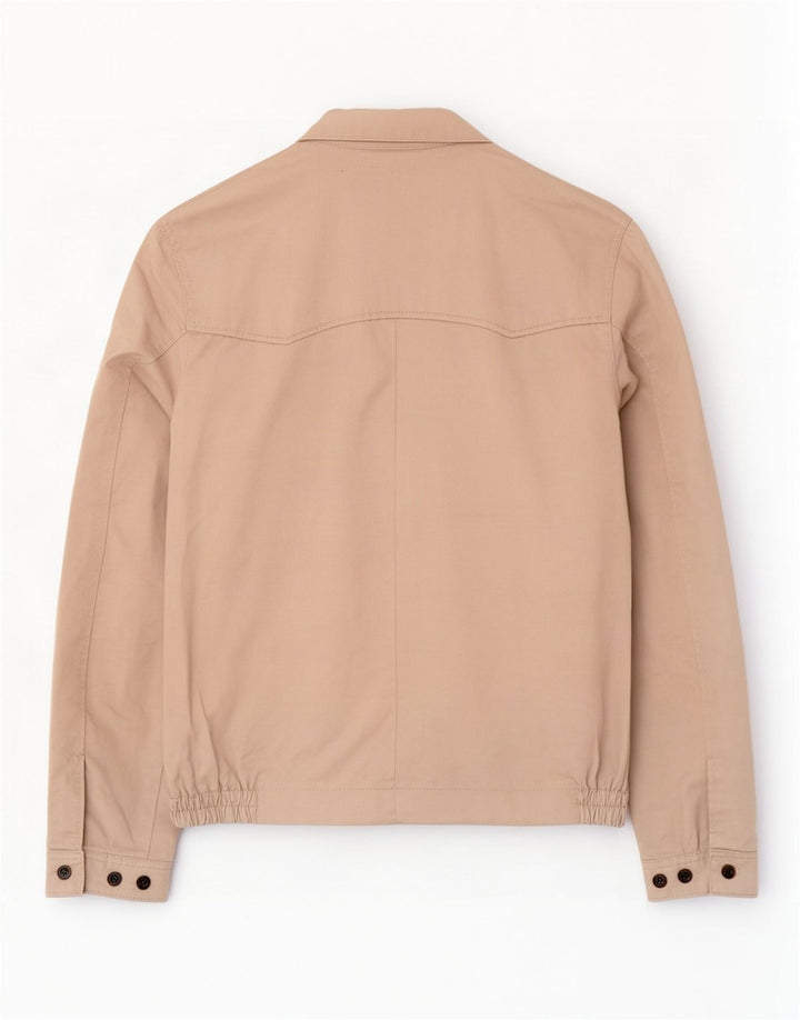 Jaqueta bomber masculina Marks & Spencer Blue Harbor Reino Unido 38 algodão bege médio