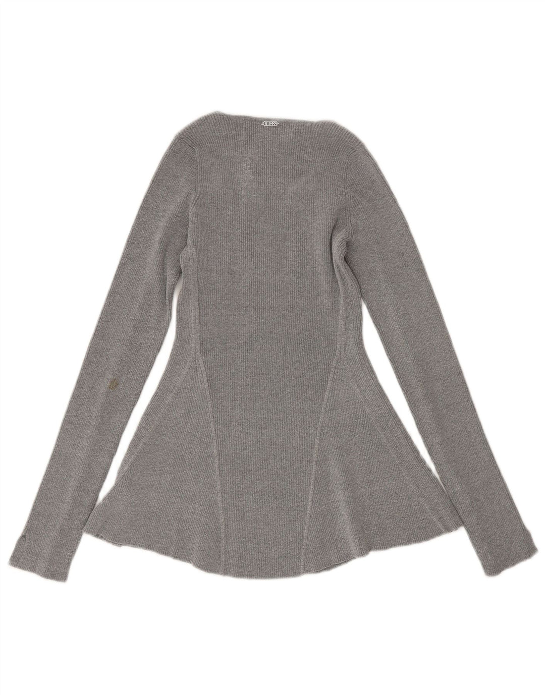 Blusa feminina Guess manga comprida UK 6 XS Viscose cinza
