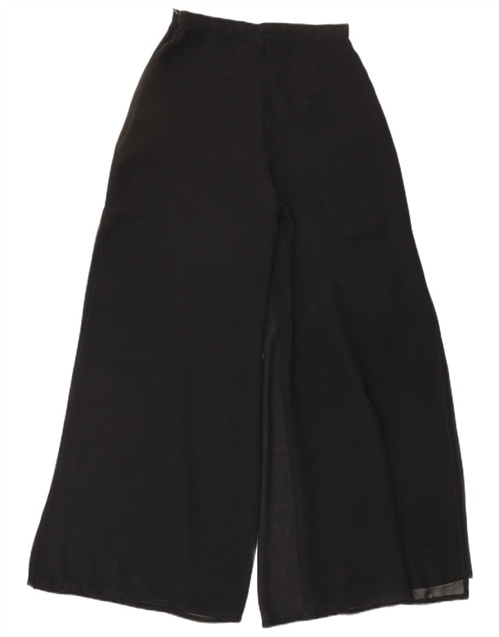 Calça casual feminina VINTAGE transparente W24 L29 preta