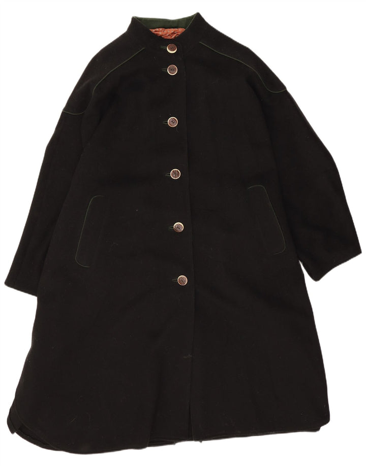 Pischl Casaco Poncho Feminino Tamanho Único Lã Preta