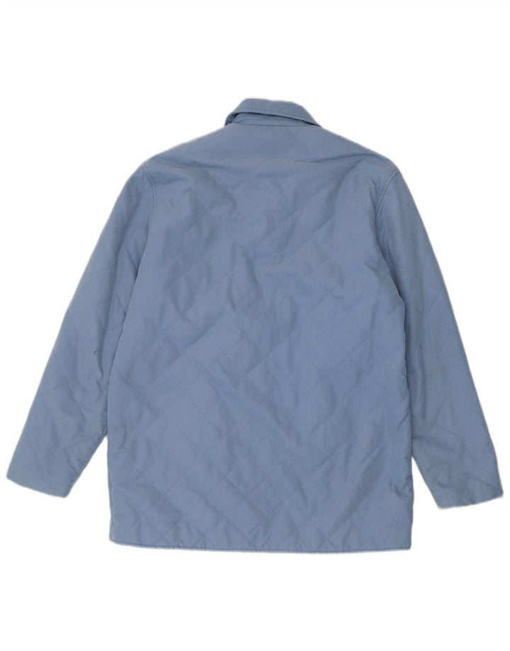 Jaqueta acolchoada feminina Orvis UK 14 poliéster azul médio