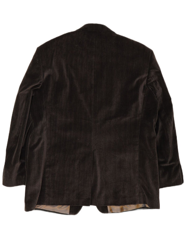 Bogart Jaqueta blazer masculina de veludo cotelê com 2 botões Reino Unido 40 grande marrom