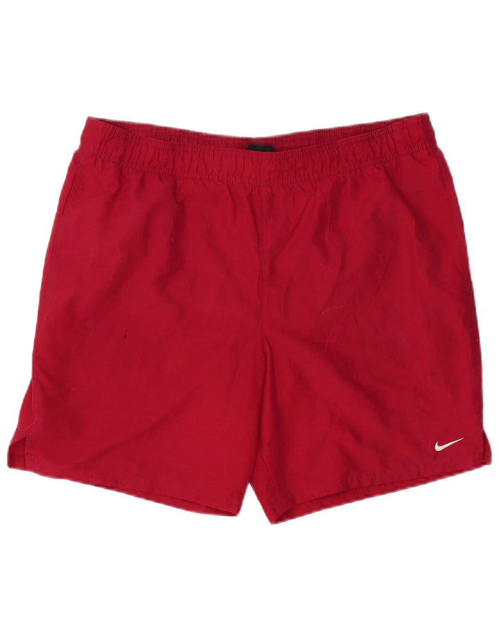 Shorts esportivos masculinos NIKE médio vermelho