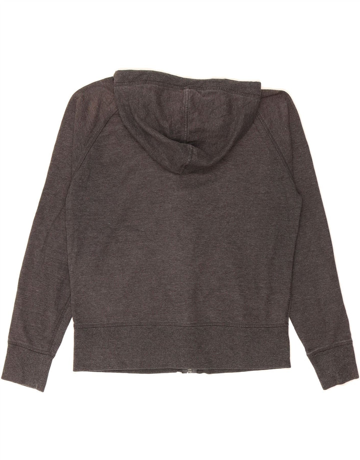EDDIE BAUER Womens Zip Hoodie Sweater UK 14 Medium Grey Cotton Vintage Eddie Bauer and Second-Hand Eddie Bauer from Messina Hembry 