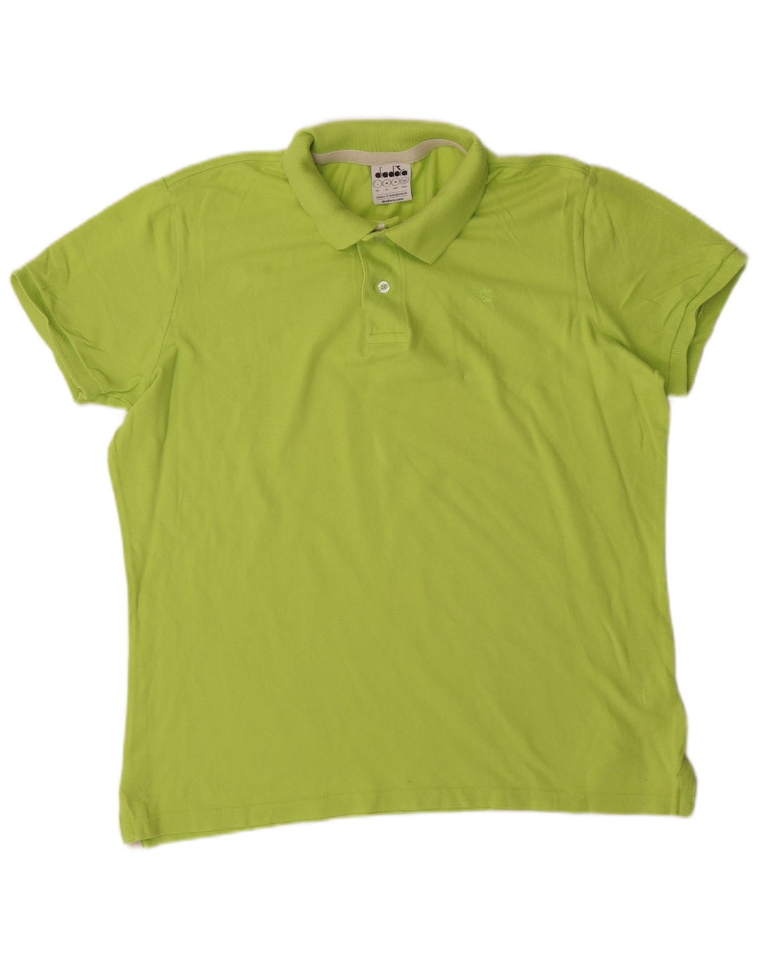 Camisa polo masculina DIADORA algodão verde médio