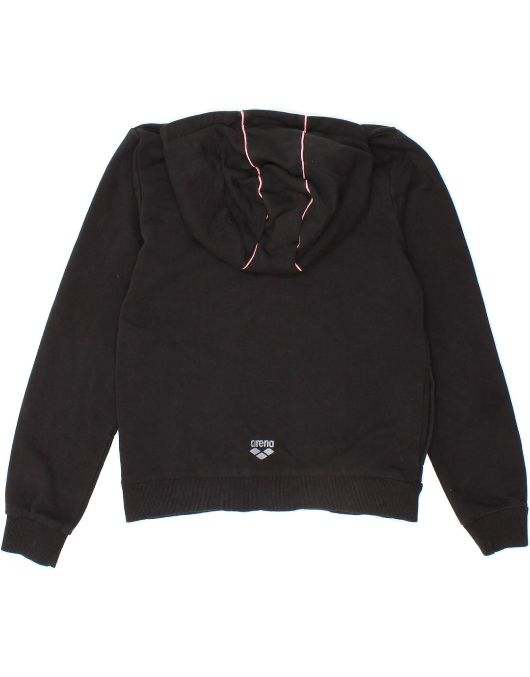 ARENA Girls Zip Hoodie Sweater 11-12 Years Black Cotton Vintage Arena and Second-Hand Arena from Messina Hembry 