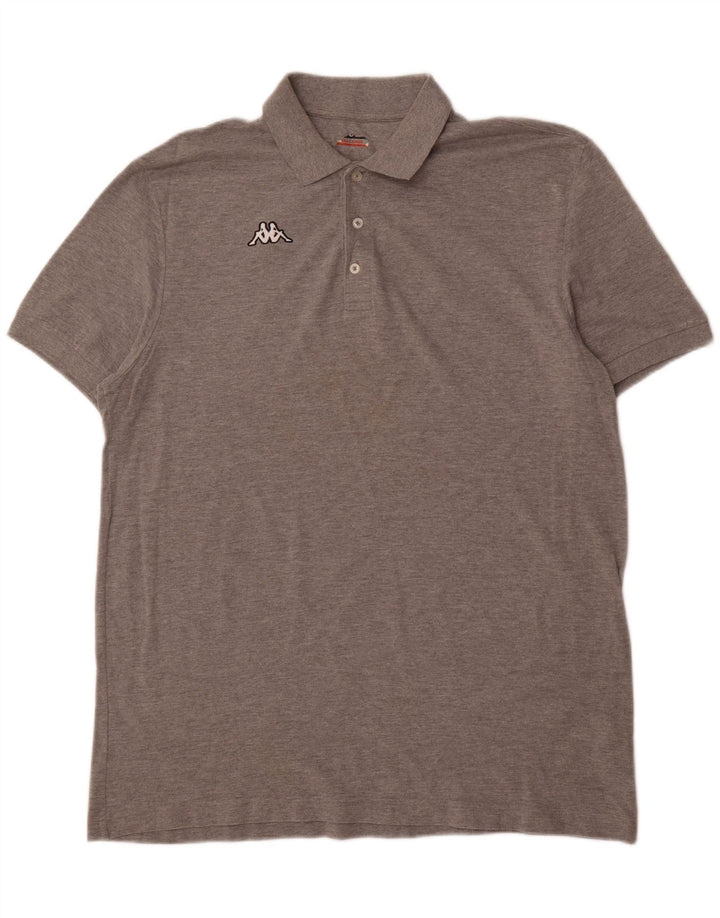 Camisa polo masculina KAPPA 3XL algodão cinza