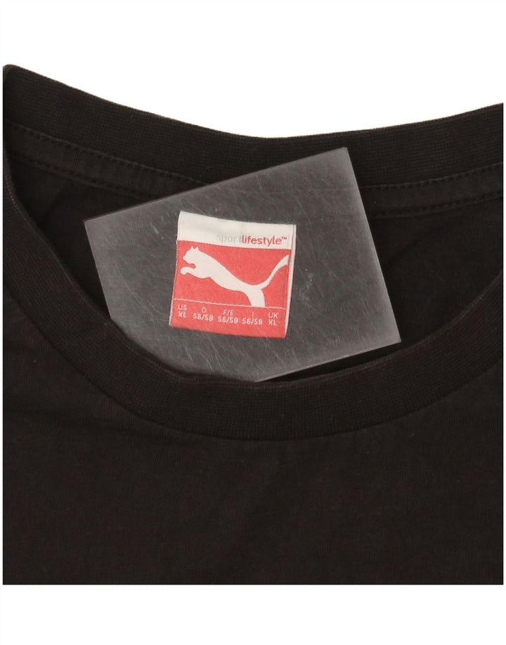 Puma Mens Graphic Top Manga Longa XL Preto