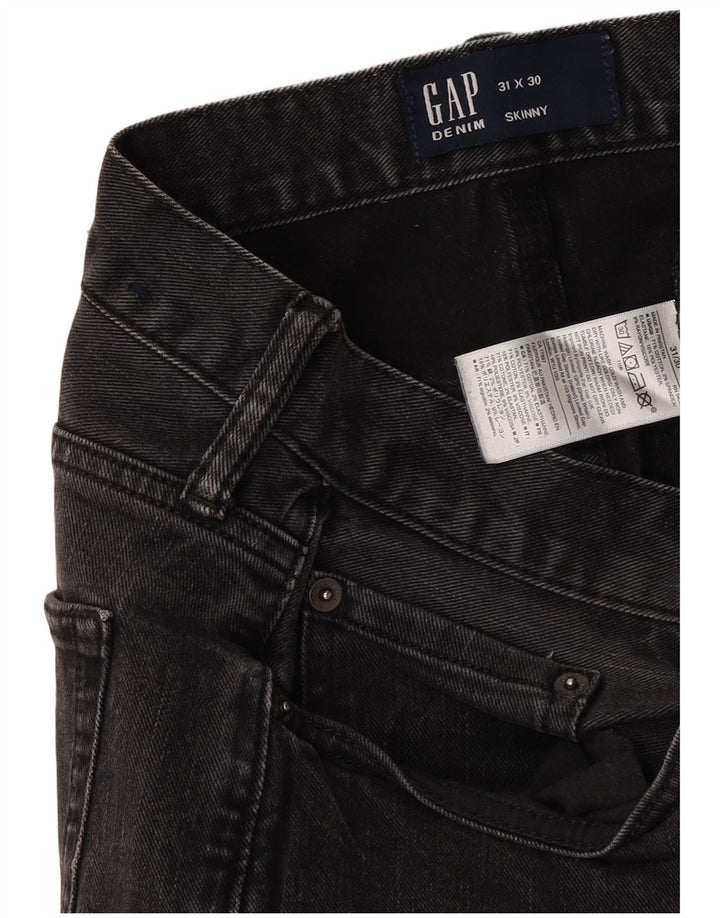 Jeans skinny feminino Gap W31 L30 algodão cinza