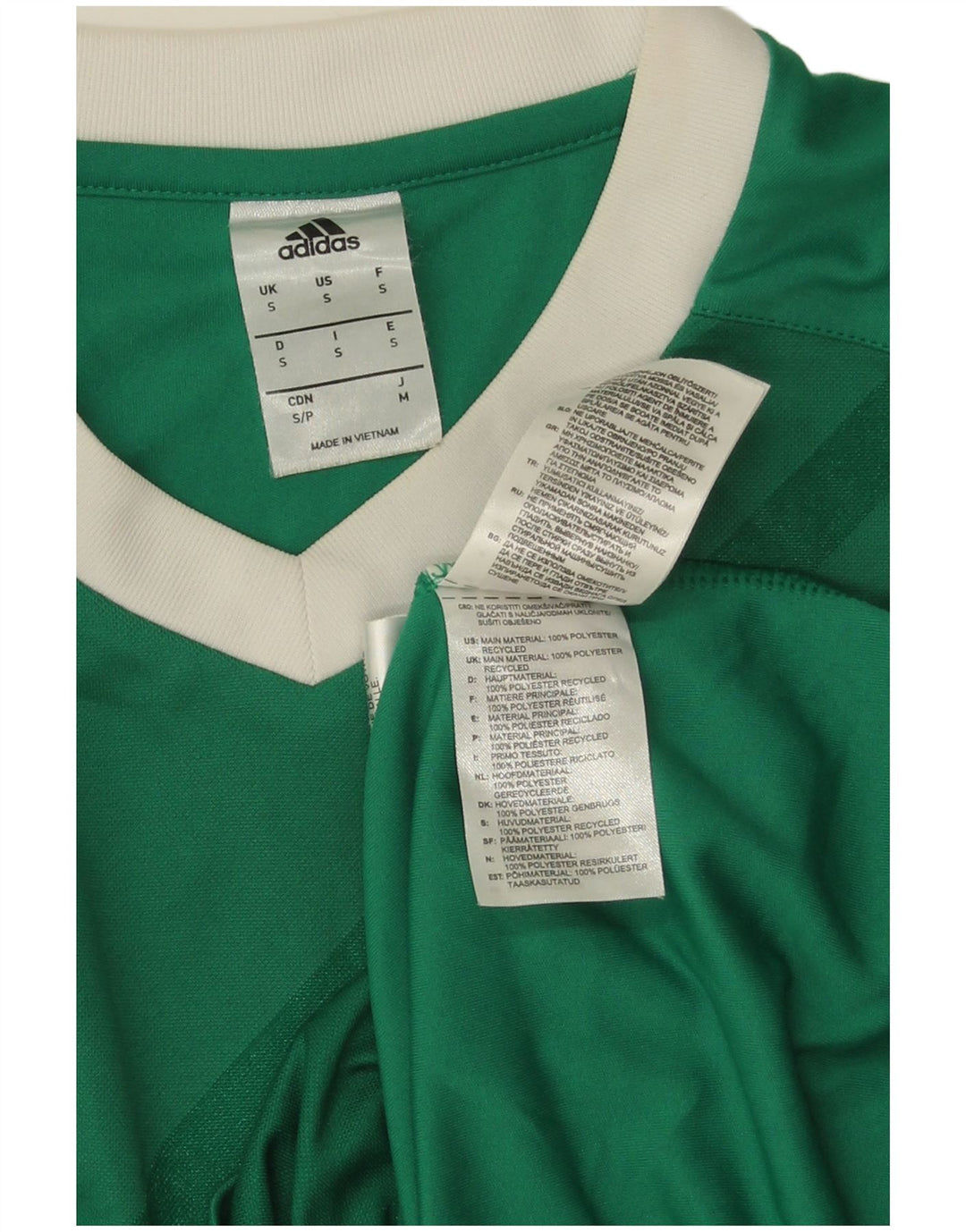 Adidas Mens Climalite Graphic Top Manga Longa Pequeno Verde Listrado Poliéster
