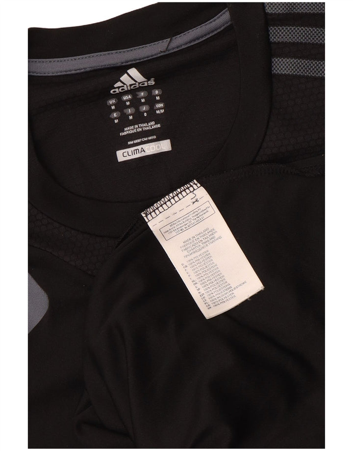 Adidas Mens Climacool Vest Top Médio Preto Colourblock Poliéster