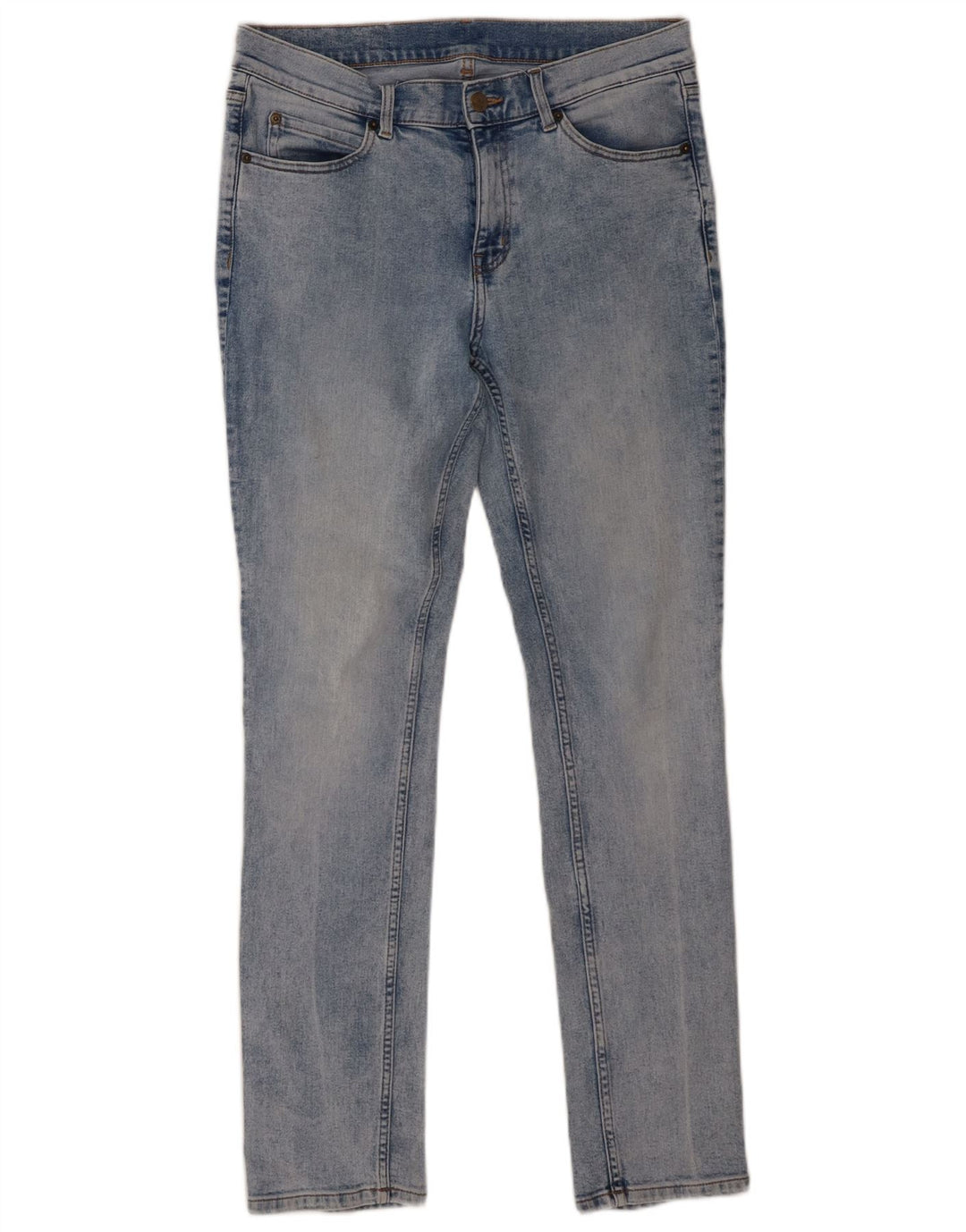 Jeans justos femininos baratos de segunda-feira W32 L32 algodão azul