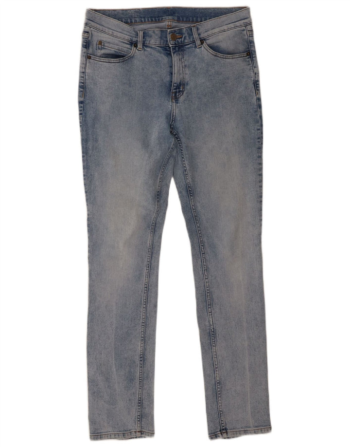 Jeans justos femininos baratos de segunda-feira W32 L32 algodão azul
