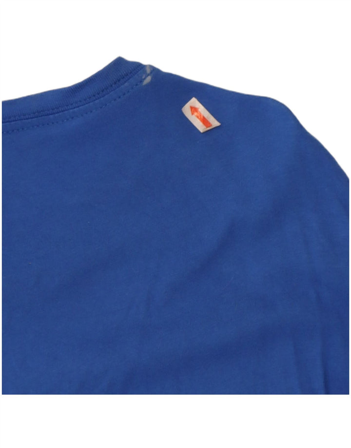 Camiseta masculina Nike Athletic Cut Top grande algodão azul