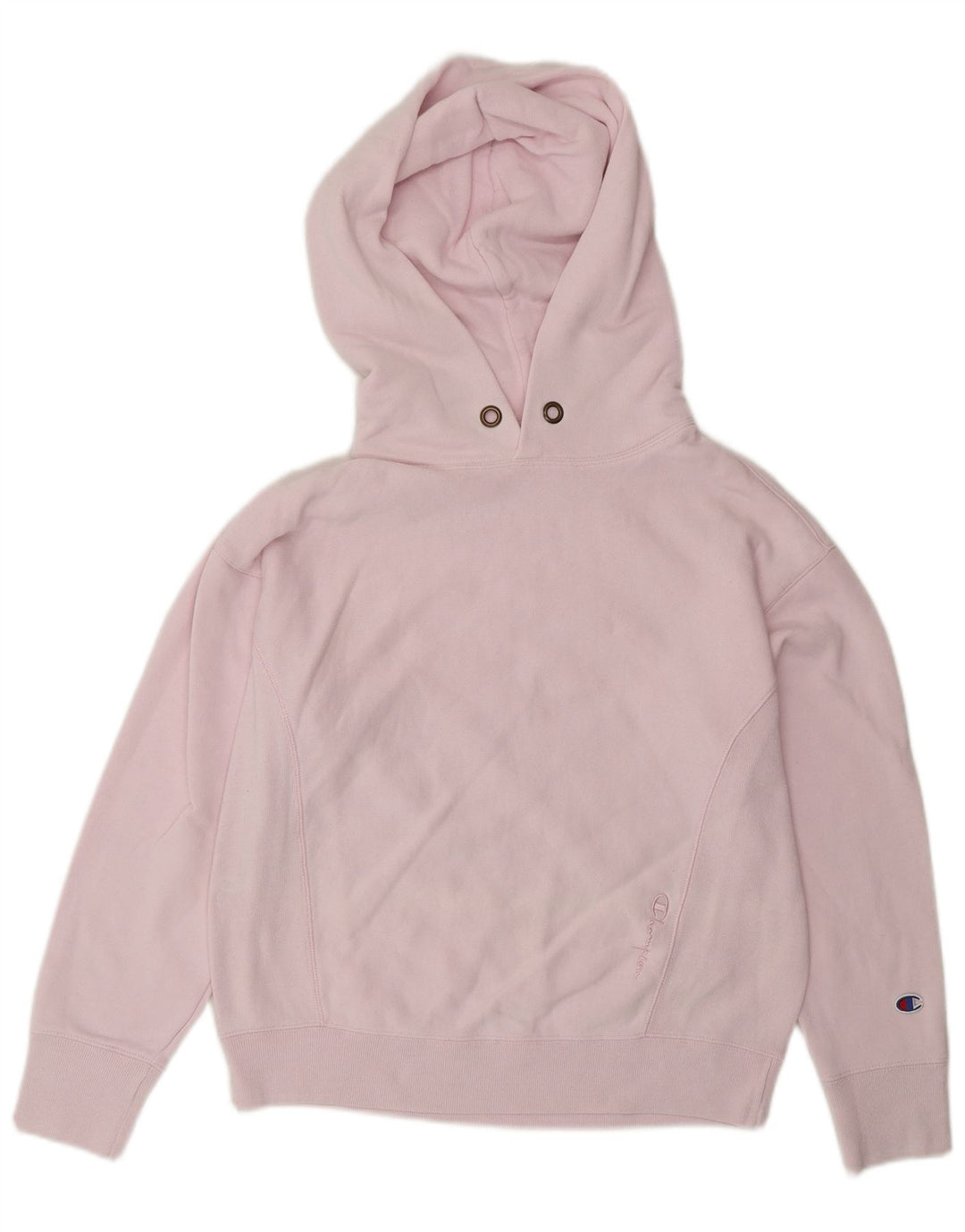 CHAMPION Suéter feminino com capuz grande UK 6 XS algodão rosa