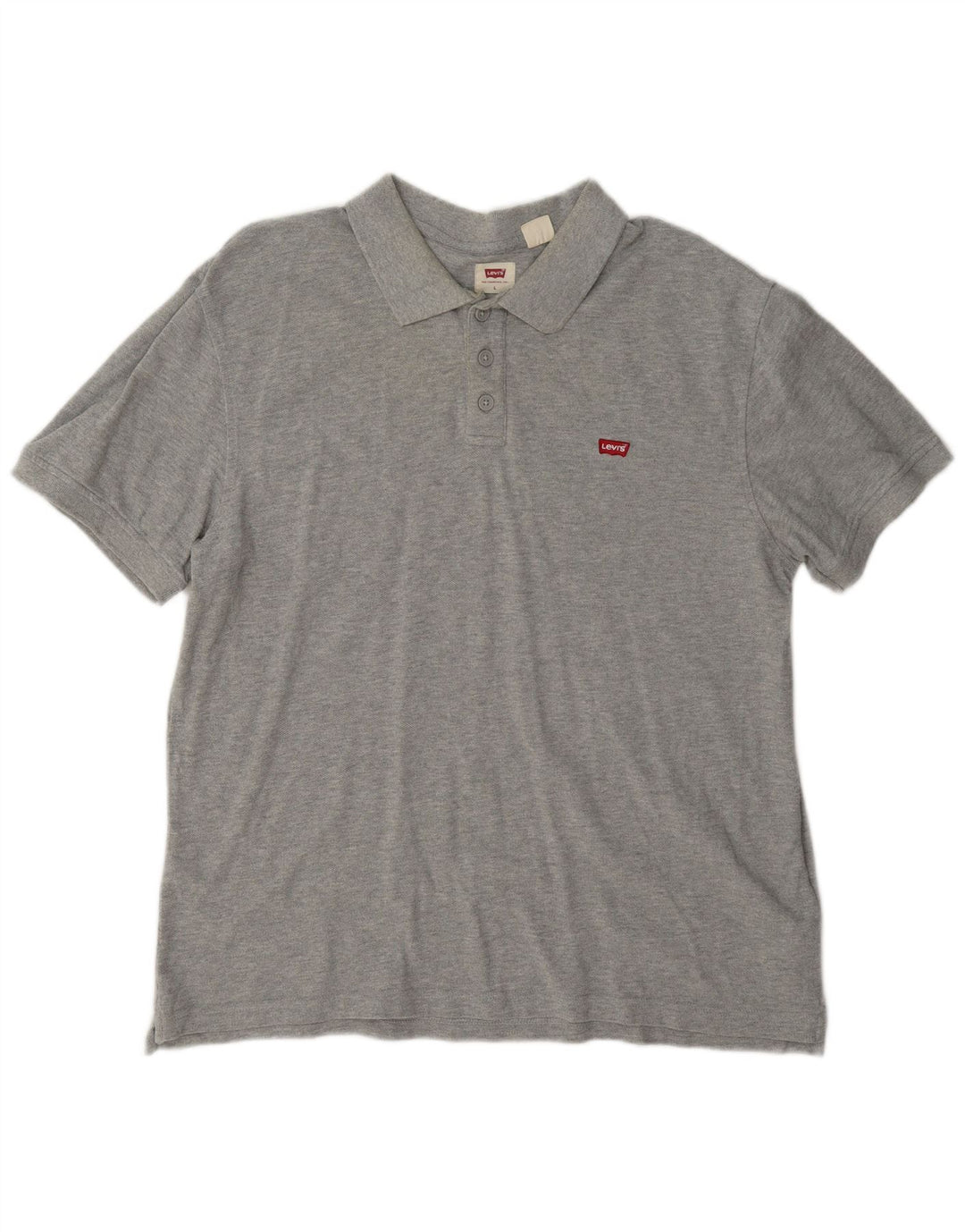 Camisa polo masculina Levi's grande algodão cinza