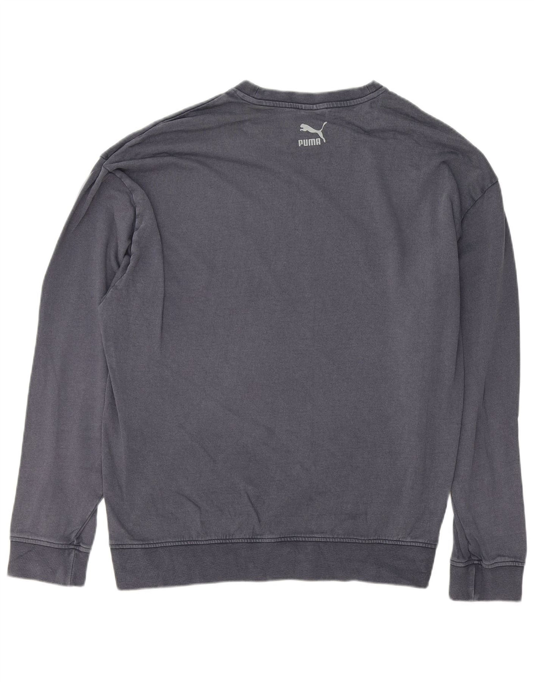 PUMA Mens Moletom Jumper Médio Algodão Cinza