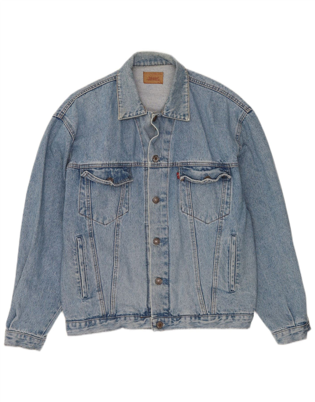 Jaqueta jeans masculina Levi's UK 40 grande azul