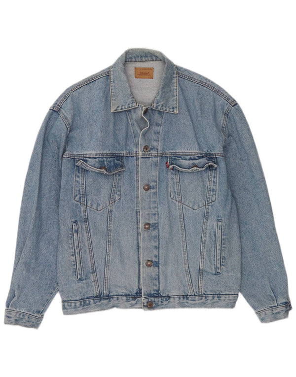 Jaqueta jeans masculina Levi's UK 40 grande azul