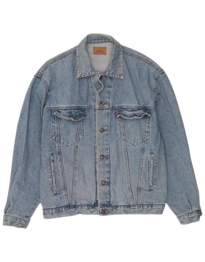 Jaqueta jeans masculina Levi's UK 40 grande azul
