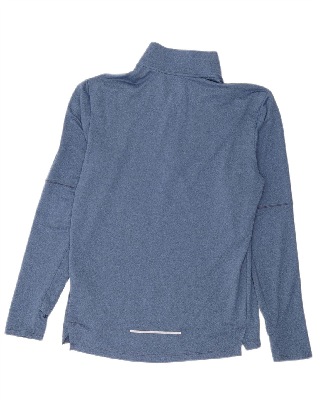 Moletom masculino Nike Dri Fit com zíper e gola alta em poliéster azul pequeno