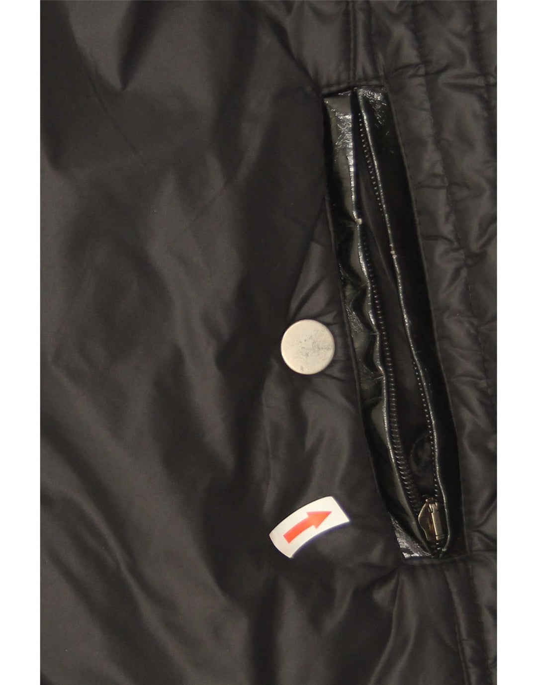 Casaco acolchoado feminino Fiorella Rubino UK 20 2XL preto poliamida