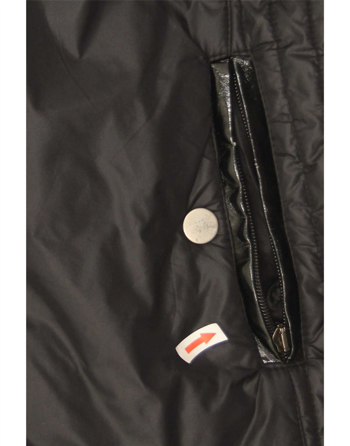 Casaco acolchoado feminino Fiorella Rubino UK 20 2XL preto poliamida