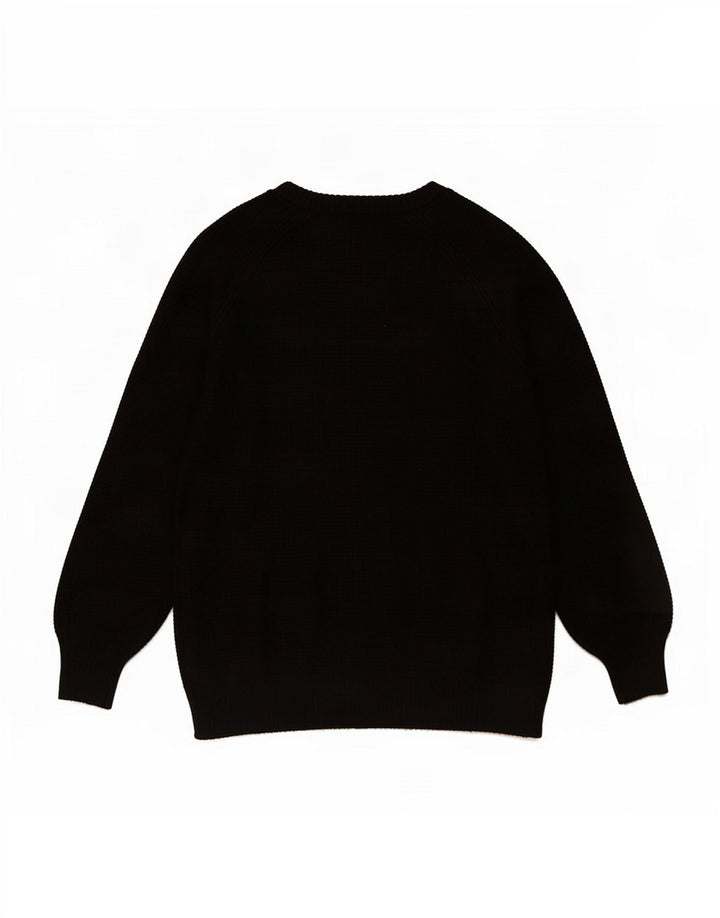 Suéter feminino Gap com gola redonda Reino Unido 12 médio preto nylon
