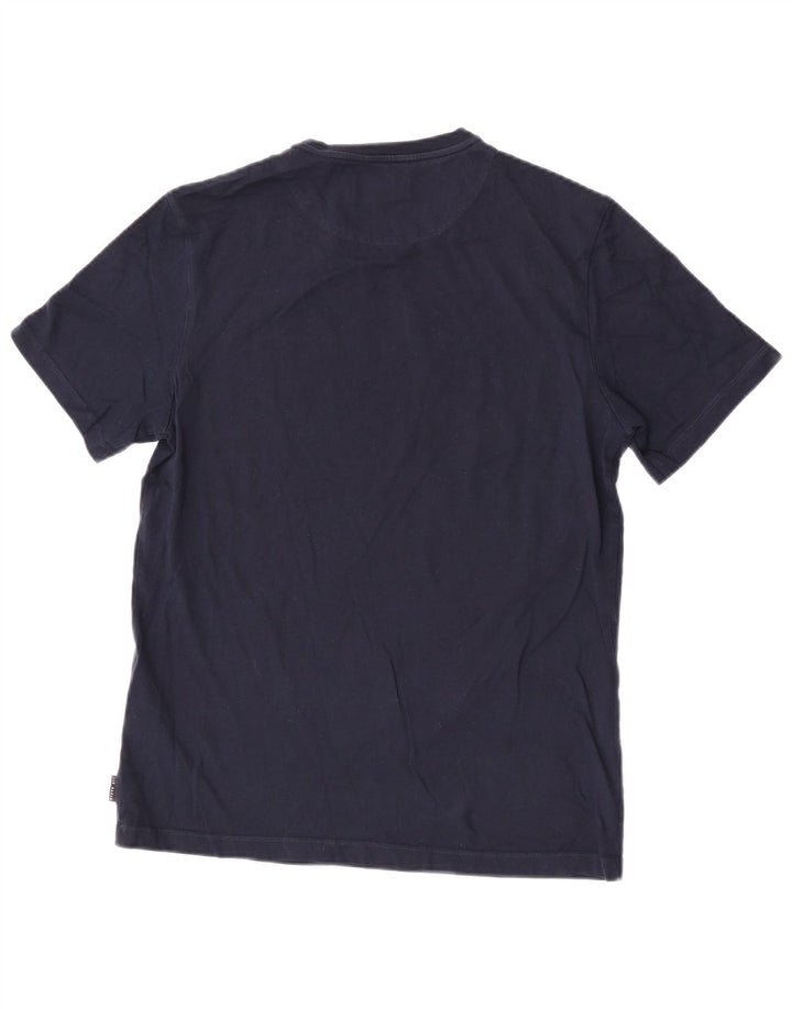 Camiseta gráfica masculina Ted Baker tamanho superior 3 algodão floral azul marinho médio