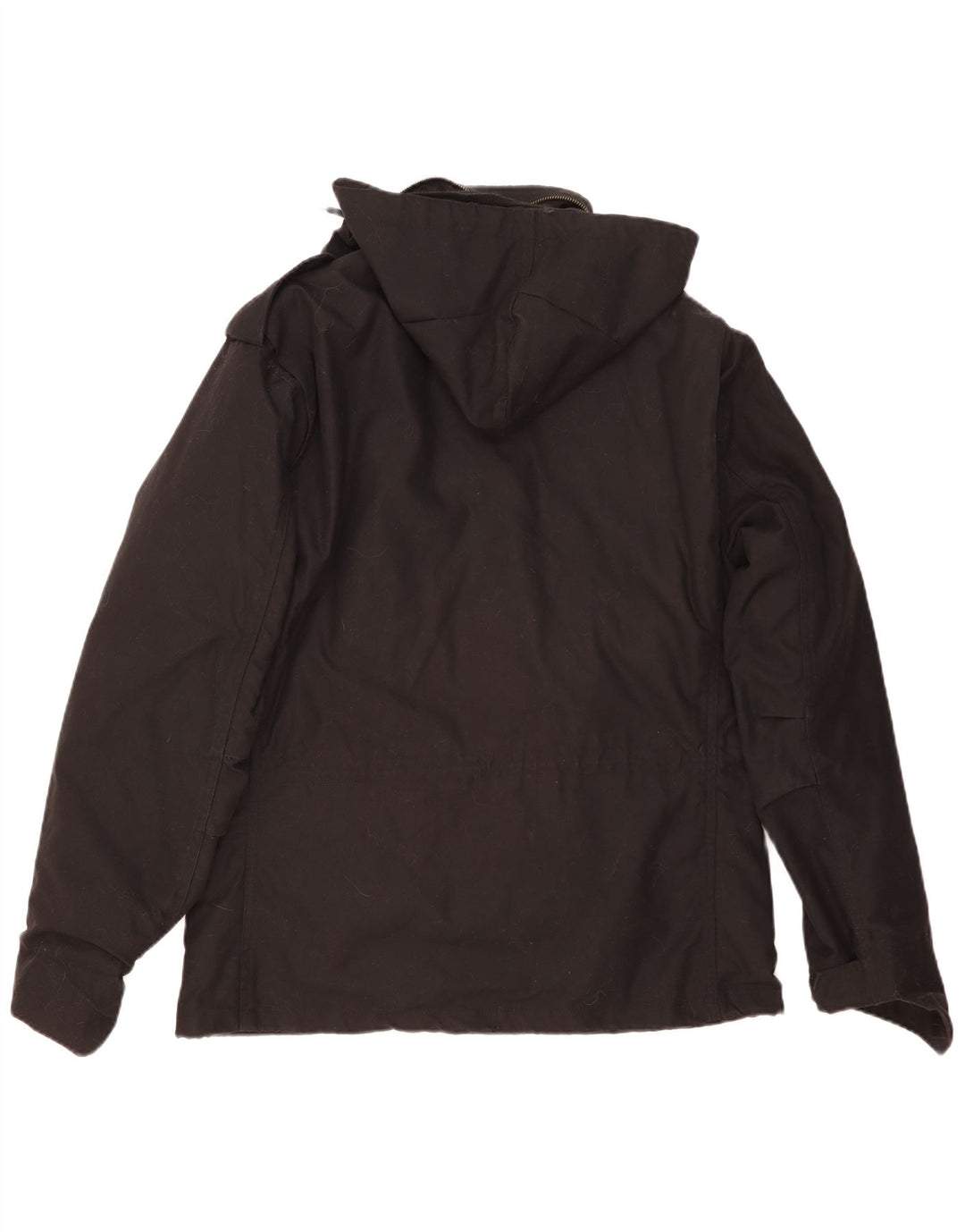 Jaqueta utilitária masculina Brandit com capuz Reino Unido 40 poliéster preto grande