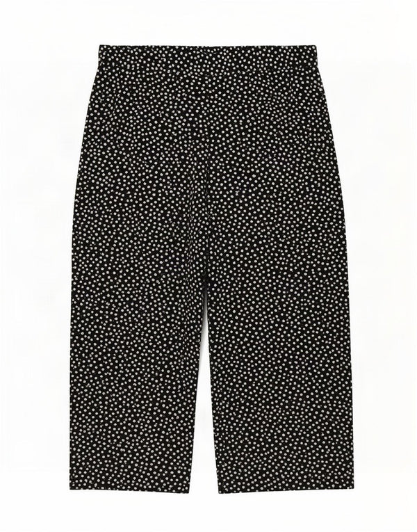 Calça casual feminina Marks & Spencer Reino Unido 20 2XL W40 L27 bolinhas pretas
