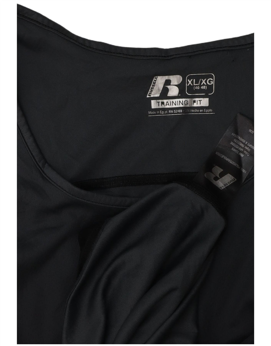 Colete masculino RUSSELL ATLÉTICO Top UK 46/48 XL poliéster preto