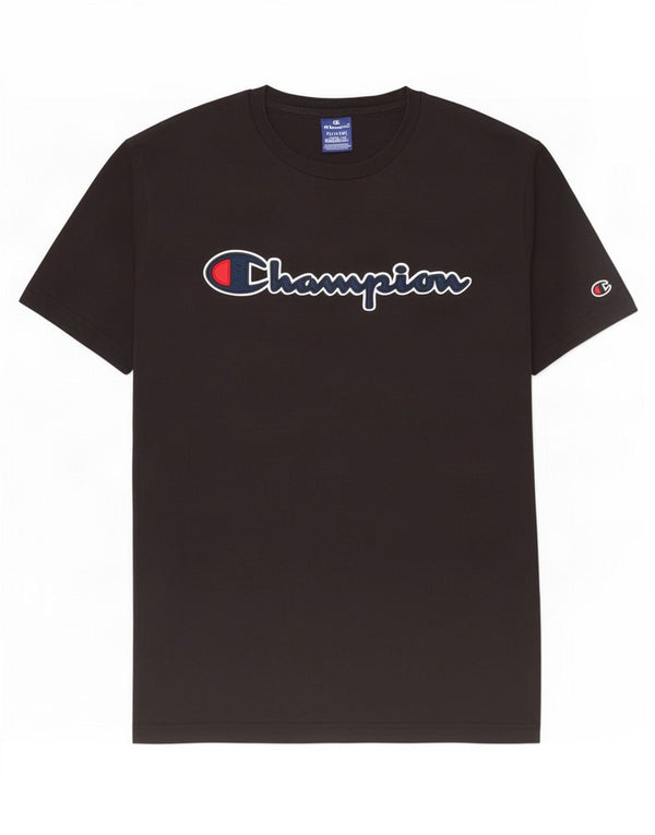 Champion Mens Graphic T-Shirt Top 2XL Black