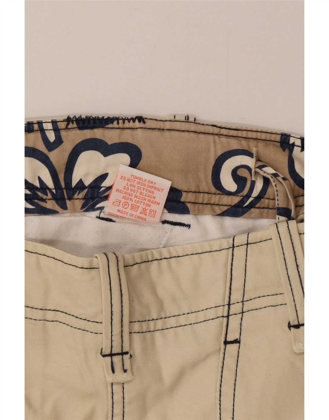 Shorts cargo masculino Sundek W31 algodão bege médio