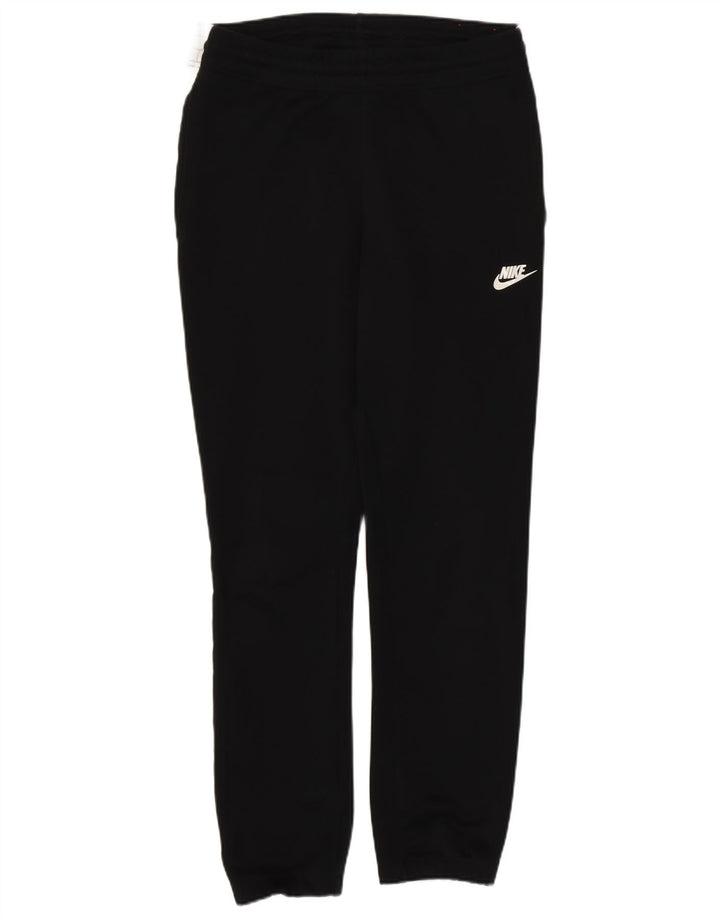 Calça de treino masculina Nike joggers pequena preta colorblock poliéster