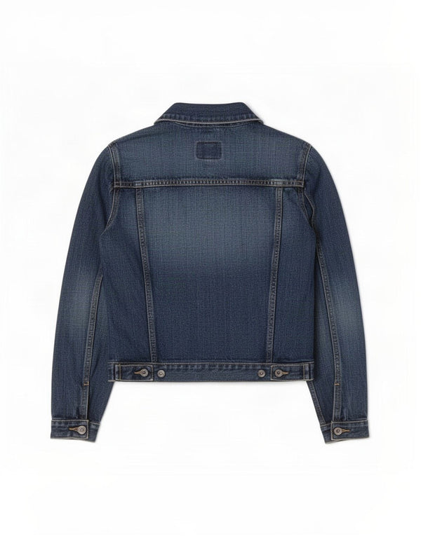 Jaqueta jeans feminina PEPE Jeans UK 10 algodão azul pequeno