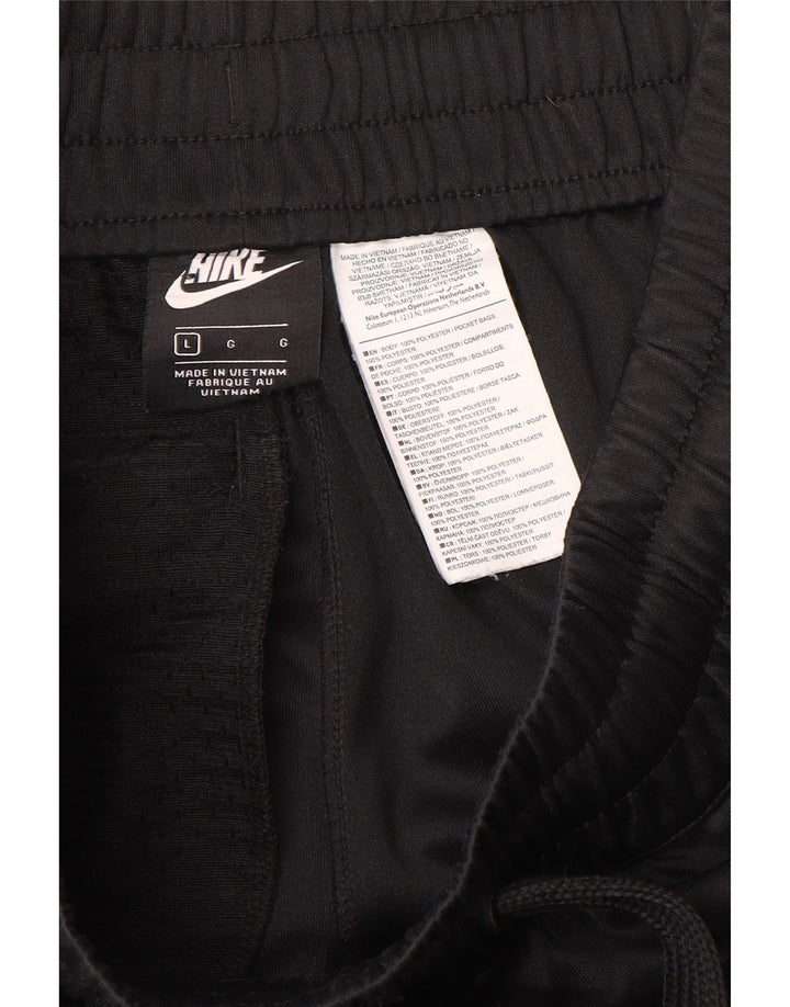 Calça de treino masculina Nike joggers grande poliéster preto