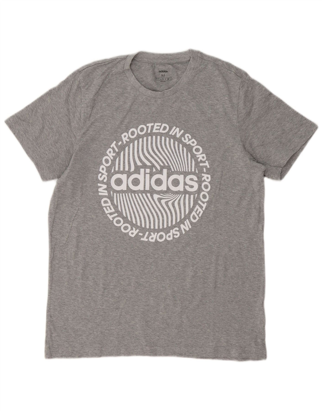 Camiseta Adidas Masculina Graphic Top Cinza Médio Salpicado