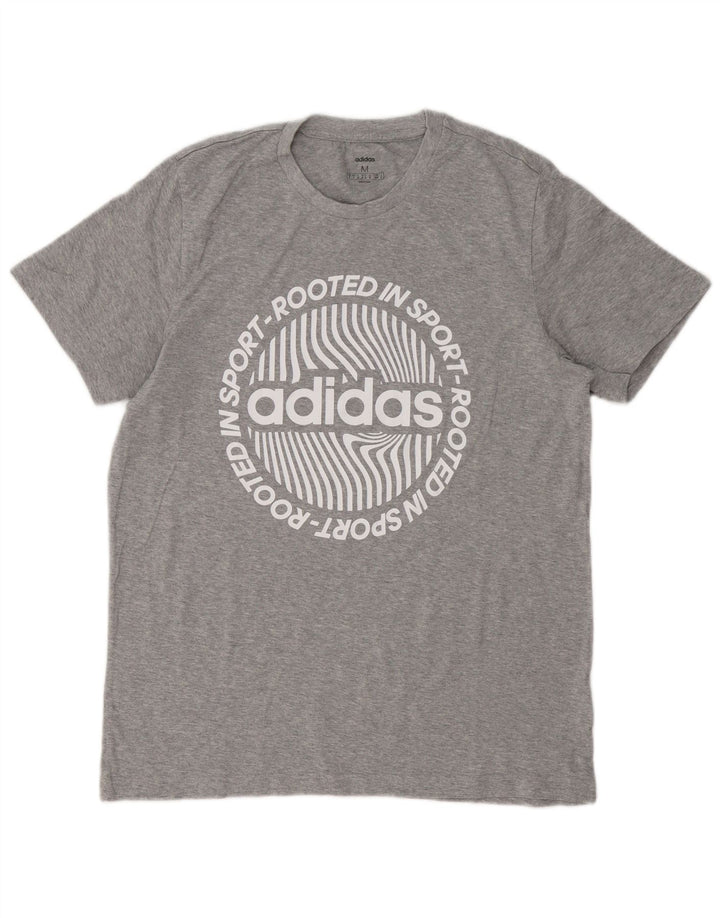 Camiseta Adidas Masculina Graphic Top Cinza Médio Salpicado