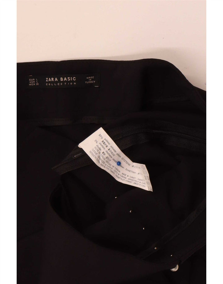 Zara Mens Casual Shorts Grande W30 Poliéster Preto