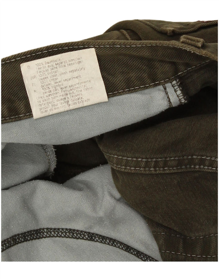 Mustang Mens Straight Jeans W36 L32 Algodão Verde