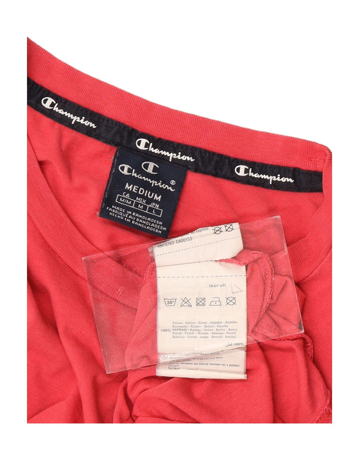 Camiseta masculina CHAMPION Top médio algodão rosa