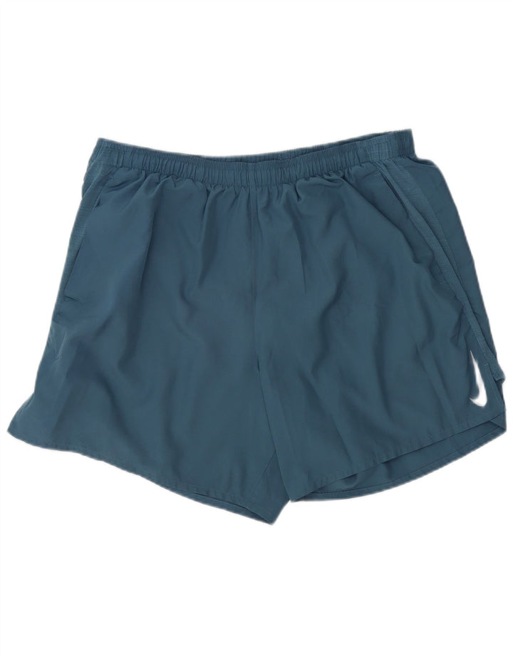 Shorts esportivos masculinos Nike Dri Fit 2XL azul poliéster