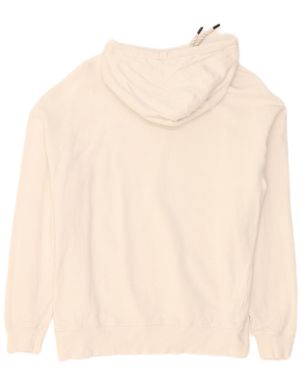 Lee moletom com capuz gráfico masculino pequeno branco