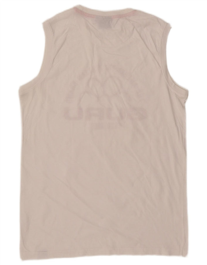 Guru Mens Graphic Vest Top Médio Branco