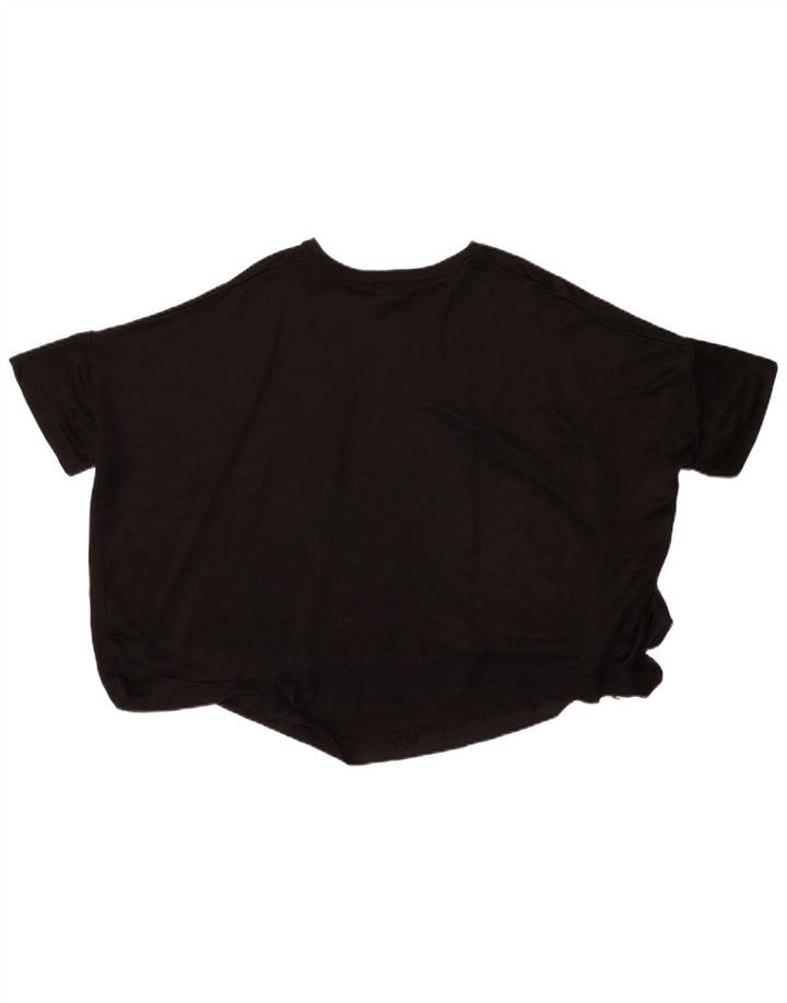 Camiseta feminina grande Cos UK 14 viscose preta média