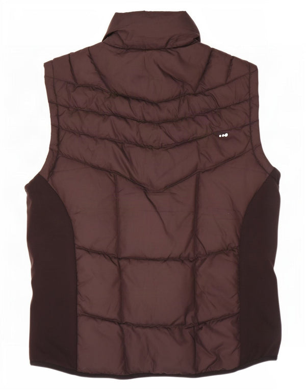 Colete masculino acolchoado Wed Ze UK 38 poliamida colorblock marrom médio